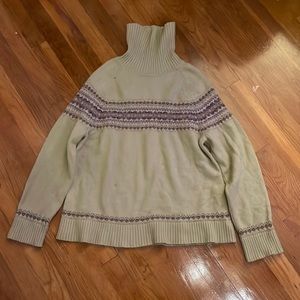 Green Turtle Neck Sweater